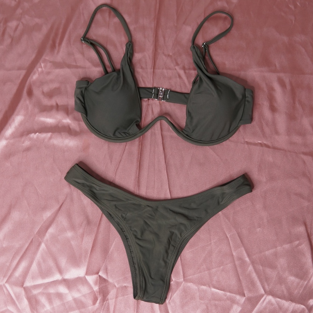 Push Up Plunge Two Piece Bikini